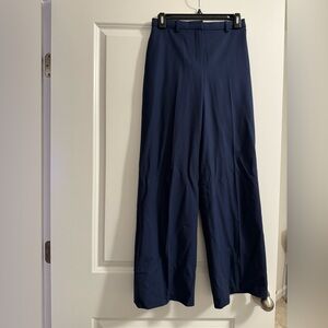 Theory Navy Wide Leg Pants